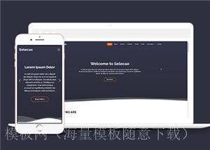 简约业务团队动态响应式网页模板下载（带后台）