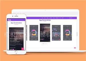 简约APP项目展示响应式网页模板下载（带后台）