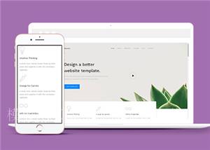 清新简洁广告公司响应式网站模板（带后台）