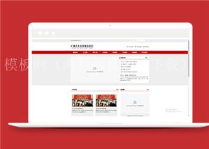 红色简约青年文化协会类企业前端模板下载（带后台）