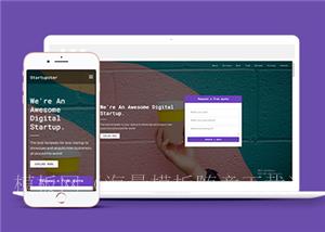 响应式互联网数字产品开发公司网站静态模板（带后台）