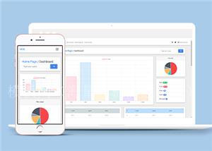 响应式图表统计CMS系统后台管理静态模板（带后台）