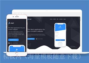 响应式手机应用软件APP介绍官网html模板（带后台）