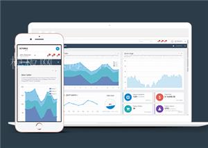 自适应销售统计后台管理系统网站模板（带后台）