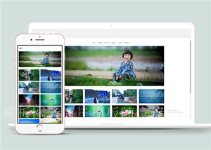 响应式旅行记录摄影图片集类网站前端CMS模板下载（带后台）