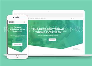 绿色响应式应用程序开发公司网站html模板（带后台）