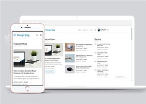 简约响应式文章新闻博客网站HTML5模板（带后台）