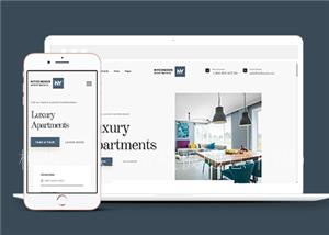 自适应城市酒店公寓在线预定网站html模板（带后台）