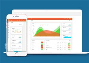 橙色简约后台系统响应式网站模板下载（带后台）