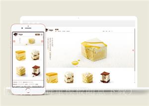 简单通用点心甜品店铺首页单页网站模板（带后台）