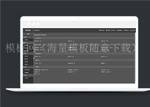 黑色购物商城CMS后台管理系统网站模板（带后台）