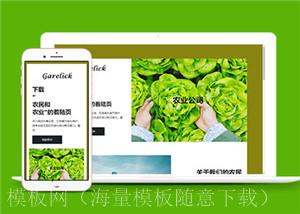 绿色蔬菜种植农场网页单页面HTML5模板（带后台）