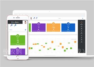 精品响应式仪表盘后台管理面板网站模板（带后台）