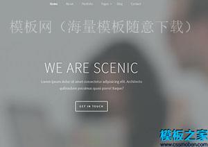 Scenic时尚可视化效果网络代理商web前端网站模板（带后台）