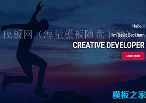 creative炫酷界面创意个人简历响应式模板网站（带后台）