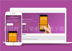 counter双系统app移动应用着陆页响应式网站模板（带后台）