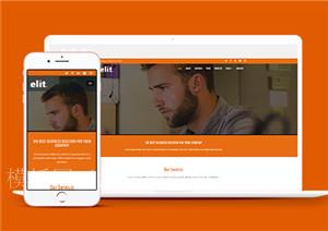 Elite精英橙色自动换屏多用途引导式网站模板（带后台）