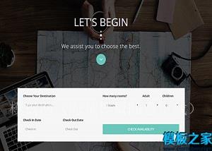 精简大气排版出国旅行旅游社网站框架模板（带后台）