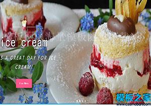 Lce Cream时尚音乐冰淇淋甜品商店web网站模板（带后台）