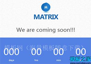 matrix干净主题现代平面外观简约大气网站模板（带后台）