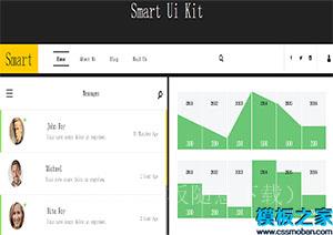 Smart Ui Kit智能现代UI套件数据分析网站模板（带后台）