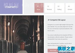 comparto酷炫大气轻量级CSS网站模板（带后台）