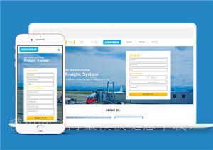 Custom国际航空运输登记表单响应式网站模板（带后台）