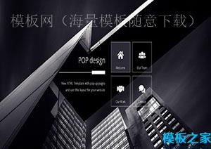 Black UI弹出页面POP设计单页css模板（带后台）