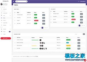 精品紫色管理系统UI bootstrap后台模板（带后台）