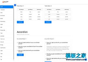 Fire Bootstrap 4 UI Kit前端框架模板（带后台）