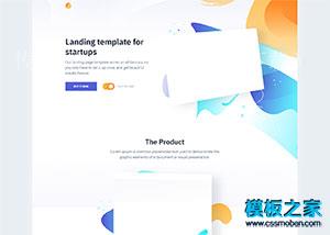 Switch css3动画插画图形单页模板（带后台）