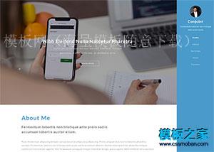 全屏右栏博客个人主页html5模板（带后台）