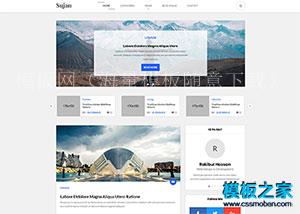 sujon漂亮的自媒体博客整站html5模板（带后台）