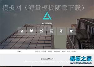 APEX商业创意摄影公司网页模板（带后台）