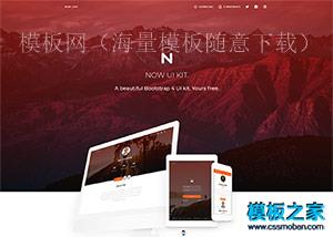 精品前端框架Now UI html5模板下载（带后台）