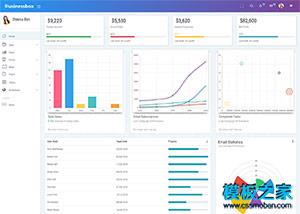 businessbox响应式后台管理系统模板（带后台）