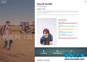 网站开发者web建立个人主页html5模板（带后台）