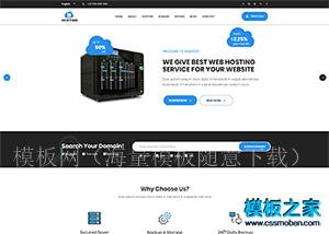 web host云服务器主机服务商官网模板（带后台）