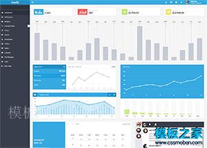 蓝色扁平化Flat bootstrap后台系统模板（带后台）