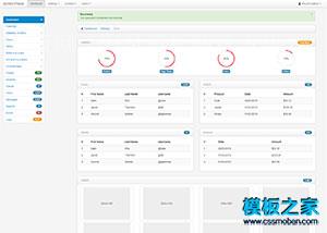 bootstrap admin后台系统面板demo模板（带后台）