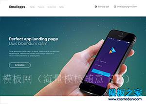漂亮APP应用开发企业官网响应式模板（带后台）