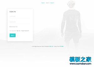 清爽漂亮注册登录html5代码模板（带后台）