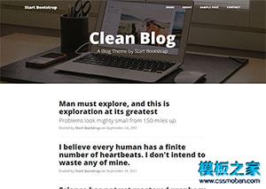 clean Blog极简个人博客主页模板（带后台）