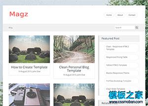 Clean简洁响应式HTML5博客模板下载（带后台）