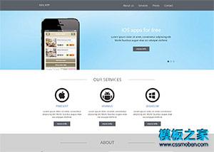iOS apps应用开发企业网站模板（带后台）