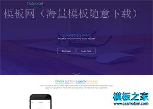 大气背景手机app软件官网bootstrap模板（带后台）