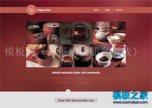 品茶休闲茶具文化html5网站模板（带后台）