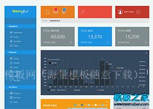 大气Metro后台管理系统bootstrap模板（带后台）