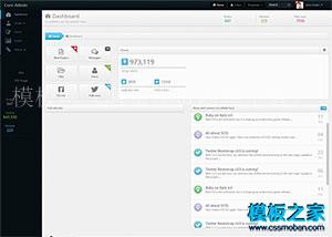 Core Admin后台bootstrap模板免费下载（带后台）