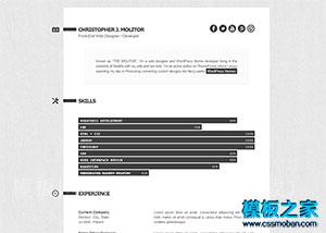 简单清晰个人HTML5 WEB简历模板下载（带后台）